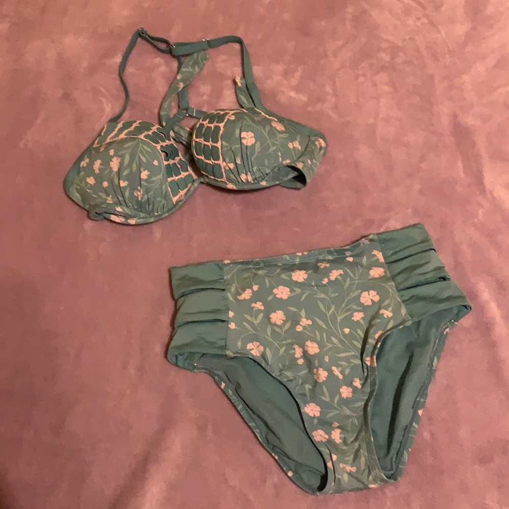 Time and Tru two piece bathing suit, size 4-6.